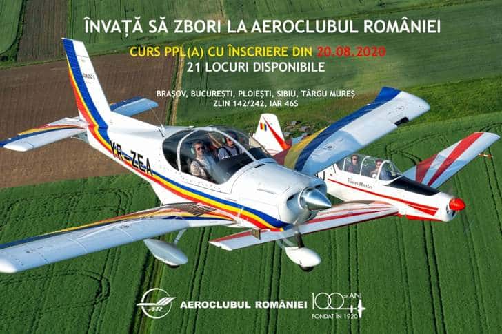 Aeroclubul "Gheorghe Bănciulescu" de lângă Ploiești organizează cursuri pentru obținerea licenței de pilot privat