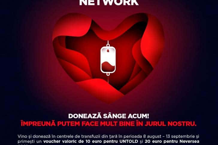 Îți dorești bilet gratuit la UNTOLD sau NEVERSEA, pentru la anul? Donează sânge!