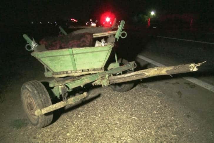 Căruțaș beat, în vârstă de 17 ani, implicat într-un accident rutier, în Valea Călugărească