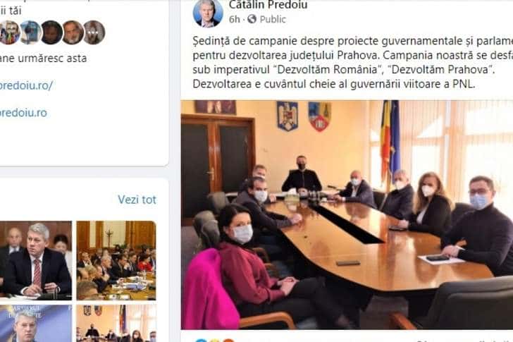 Ședință de campanie a PNL Prahova, în biroul din Palatul Administrativ al președintelui Consiliului Județean!