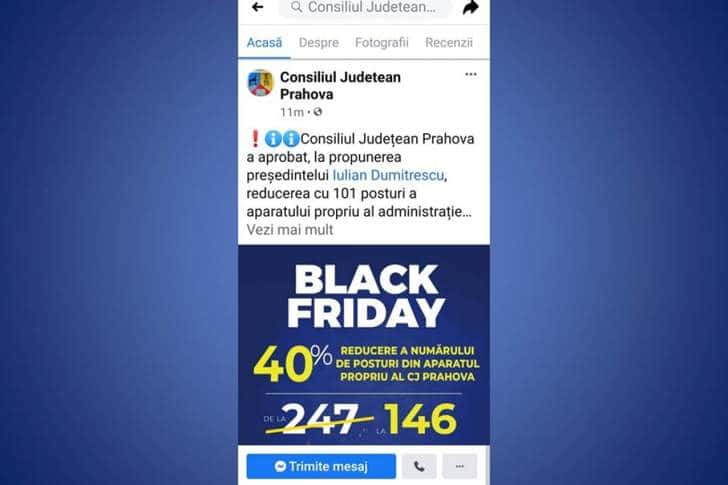 Când pagina de Facebook a unei instituții publice ajunge bătaia de joc a lingăilor