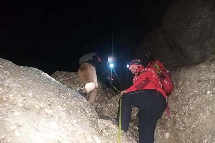 Intervenție extremă pentru salvarea a patru tineri blocați pe munte, în Abruptul Prahovean