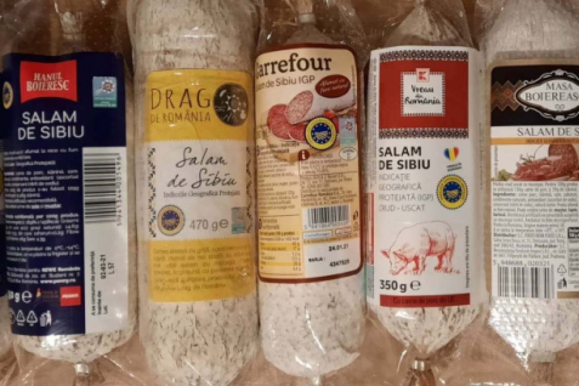 Câtă carne și câtă slănină conțin mărcile de Salam de Sibiu aflate pe piața românească?