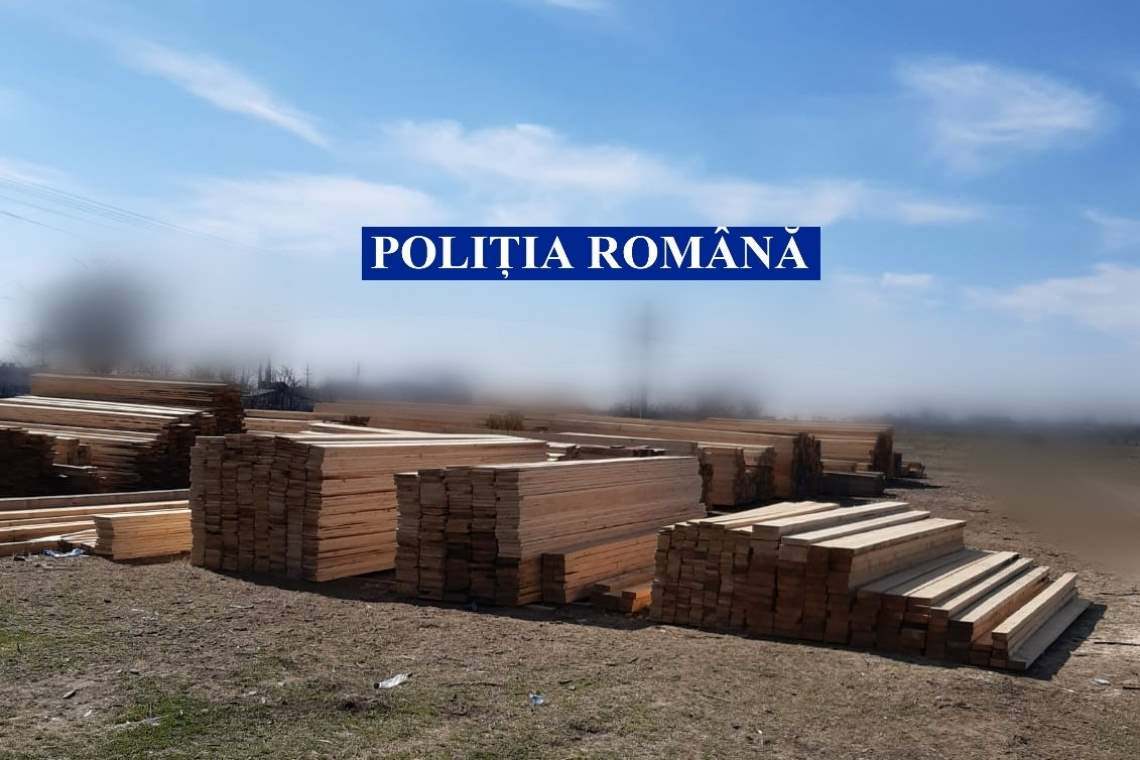Polițiștii prahoveni au confiscat, la Mizil, cherestea în valoare de peste 105.000 de lei