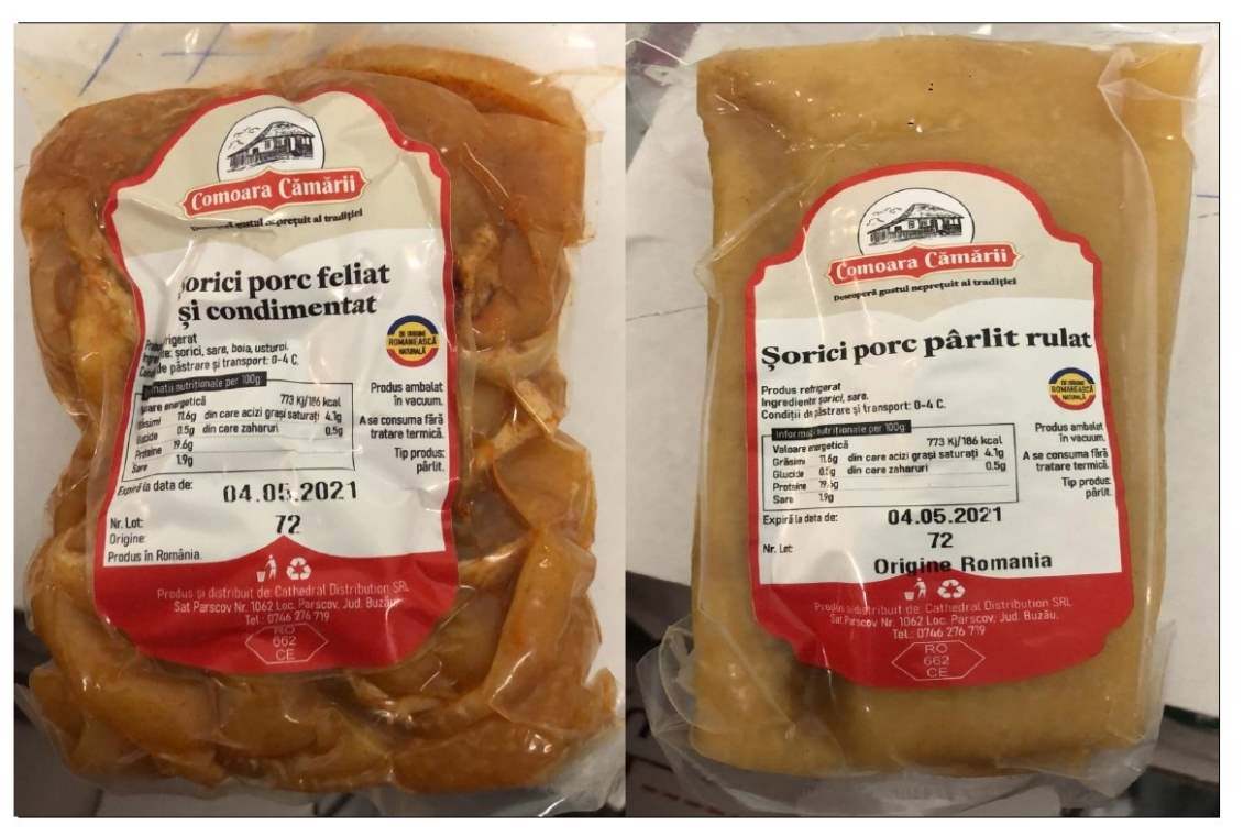 Șorici cu bacteria Listeria monocytogenes, retras de la vânzare