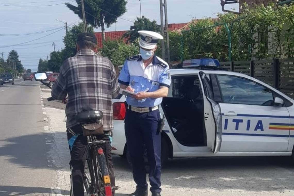 Verificări în trafic, într-o nouă razie a polițiștilor prahoveni. Nici bicicliștii nu au scăpat!