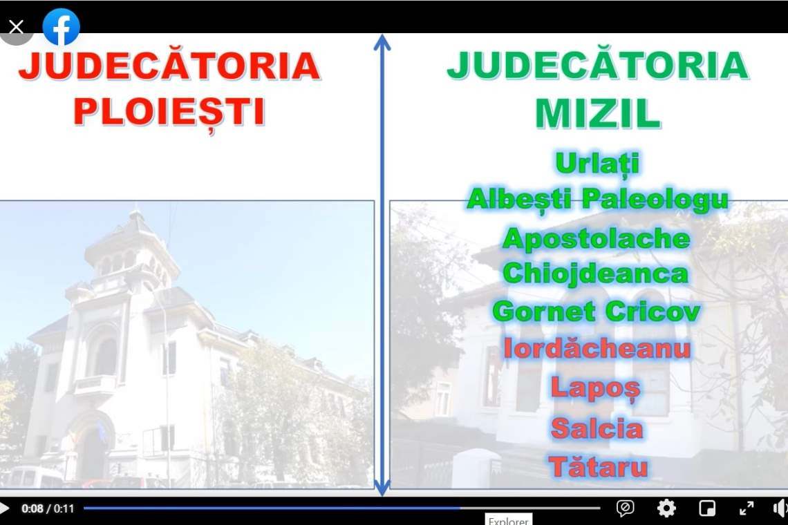 Cum s-a modificat arondarea localităților la judecătoriile din Prahova