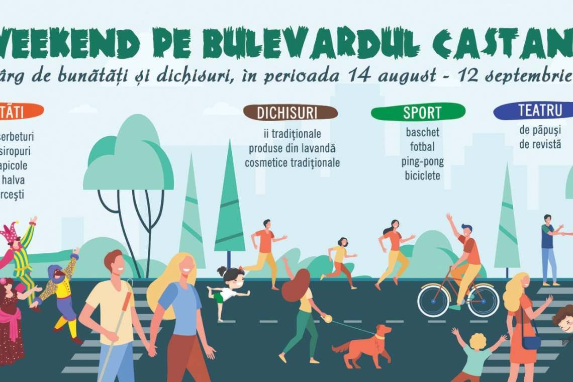 Lăsați gunoaiele... Bucurați-vă cum puteți de teatru, de “Prostia Omenească”, de bunătăți și dichisuri, pe Bulevardul Castanilor!