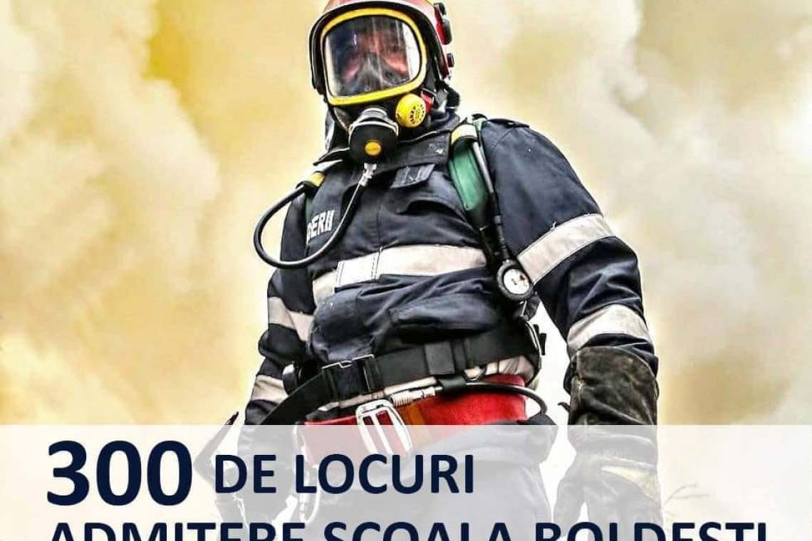Află cum poți deveni pompier! Sute de locuri disponibile la Școala de Pompieri de la Boldești Scăeni