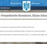 Iohannis a semnat decretul de revocare a lui Stelian Ion (USR-PLUS) din funcția de ministru al Justiției