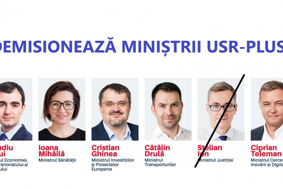 Demisionează în această seară miniștrii USR-PLUS?