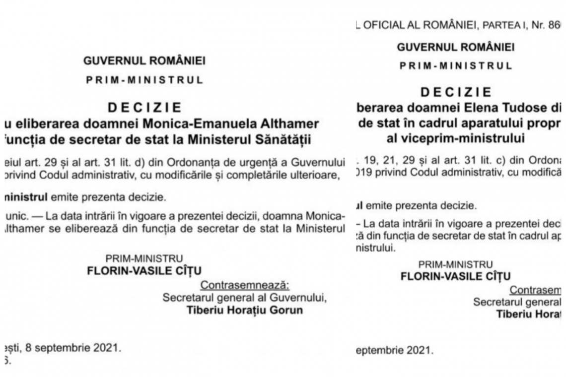 Premierul Cîțu a început epurarea! 