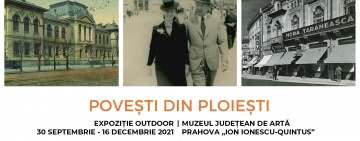 Povești ilustrate din Ploieștiul de altădată - pe Bulevardul Castanilor, la intrarea în Muzeul de Artă Prahova
