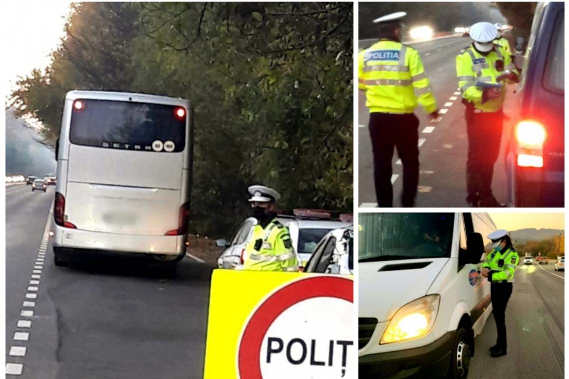 Razie pe DN1. Unde acționează polițiștii