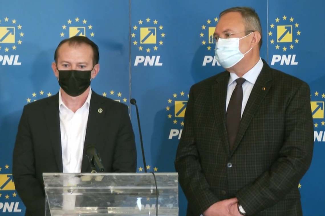 Nicolae Ciucă, încurcat de întrebările jurnaliștilor, după ședința Biroului Executiv al PNL