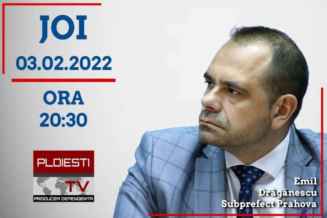 Subprefectul de Prahova Emil Drăgănescu, invitatul lui Marius Visarion, la Ploiești TV. Teme de interes pentru toți prahovenii!