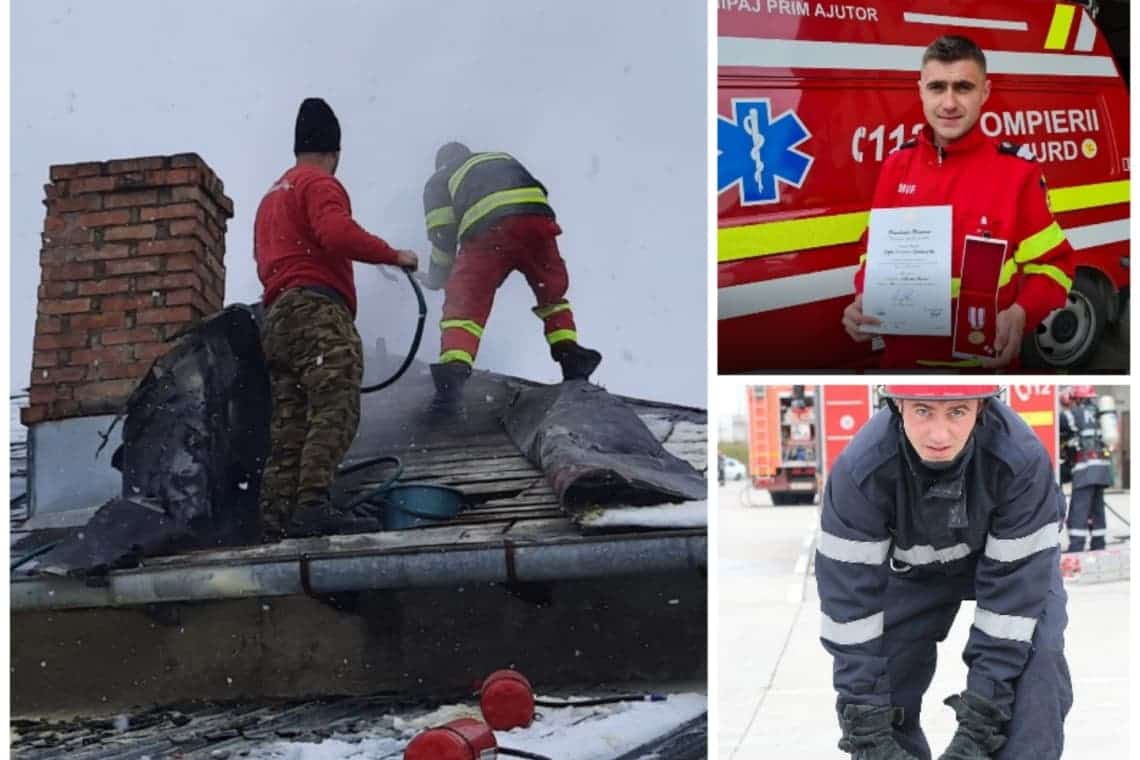 Un pompier prahovean aflat în timpul liber a salvat locuința unei familii din Vâlcănești