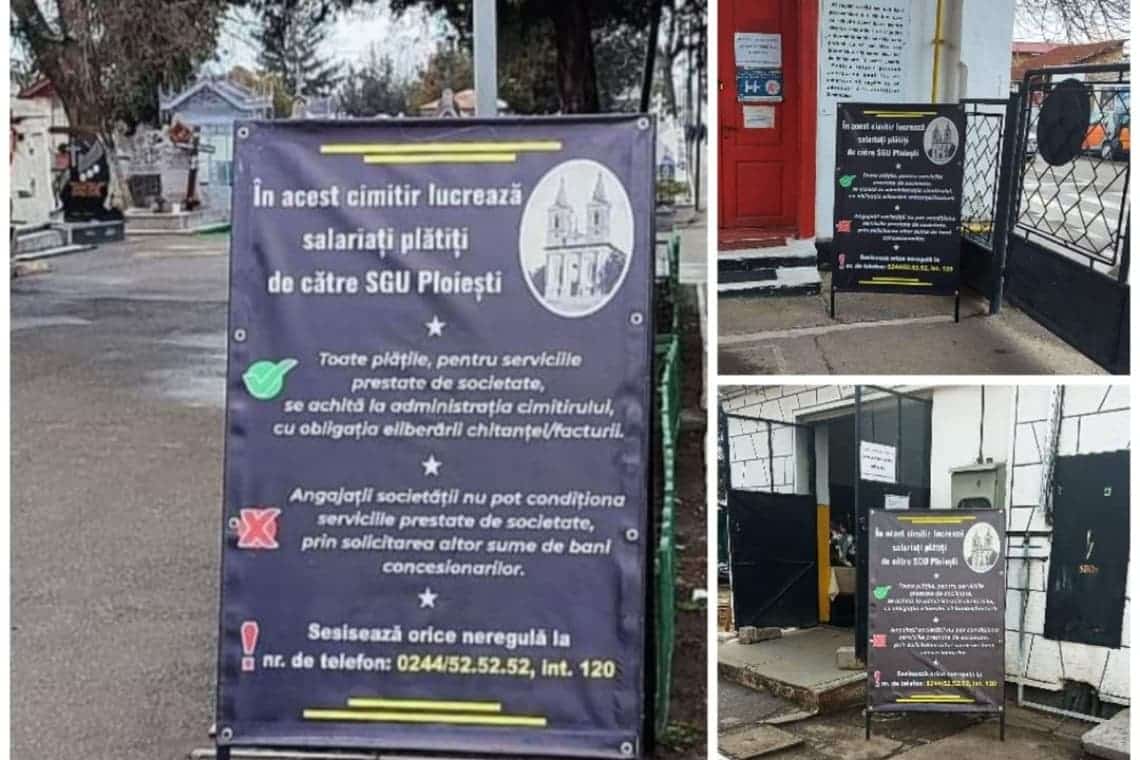Ați dat bani groparilor sau angajaților din cimitirele ploieștene? Cum combate șpăgile SGU Ploiești!