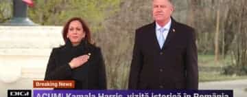 Vicepreședintele SUA a ajuns la Cotroceni. Cât va dura întâlnirea tete-a-tete dintre Harris și Iohannis