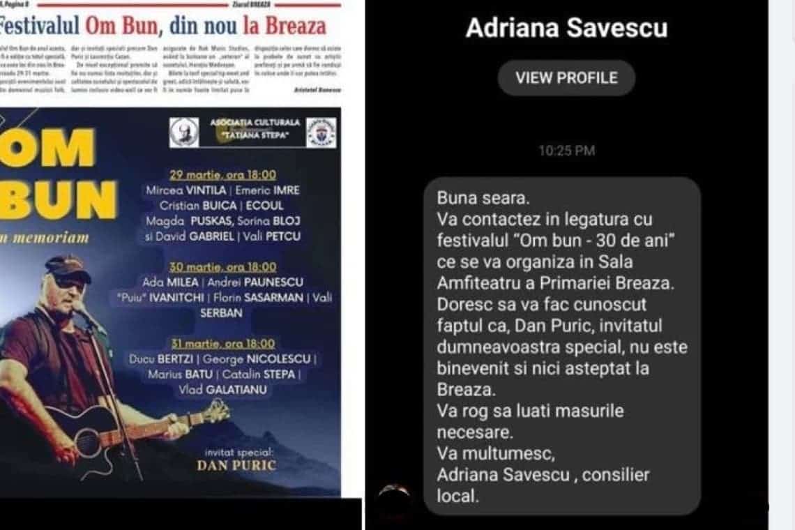 Dan Puric, persona non-grata la Breaza. Cine a decis că actorul nu este bine primit în oraș?