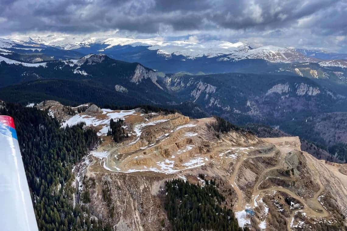 Galerie imagini/ Munții Prahovei, văzuți din avioanele Aeroclubului României! Ce poate fi mai frumos?