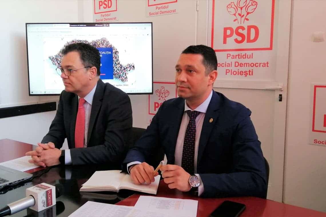 Programul "Sprijin pentru România", prezentat de liderii PSD Prahova. Jumătate din finanțare, din fonduri europene