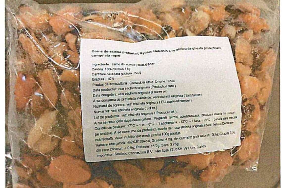 Ați cumpărat carne de scoici de la Metro? Verificați dacă este din lotul infectat cu o bacterie periculoasă!