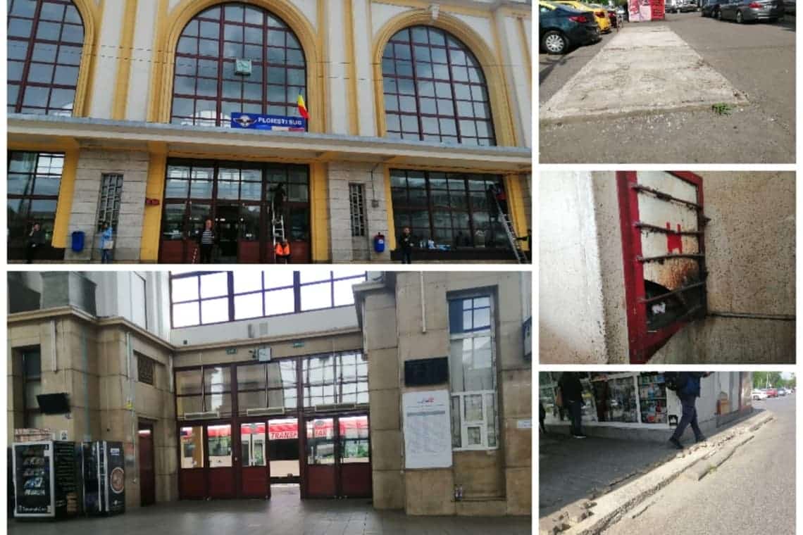 Gara de Sud din Ploiești. Cum ar spune Caragiale? Curat murdar!
