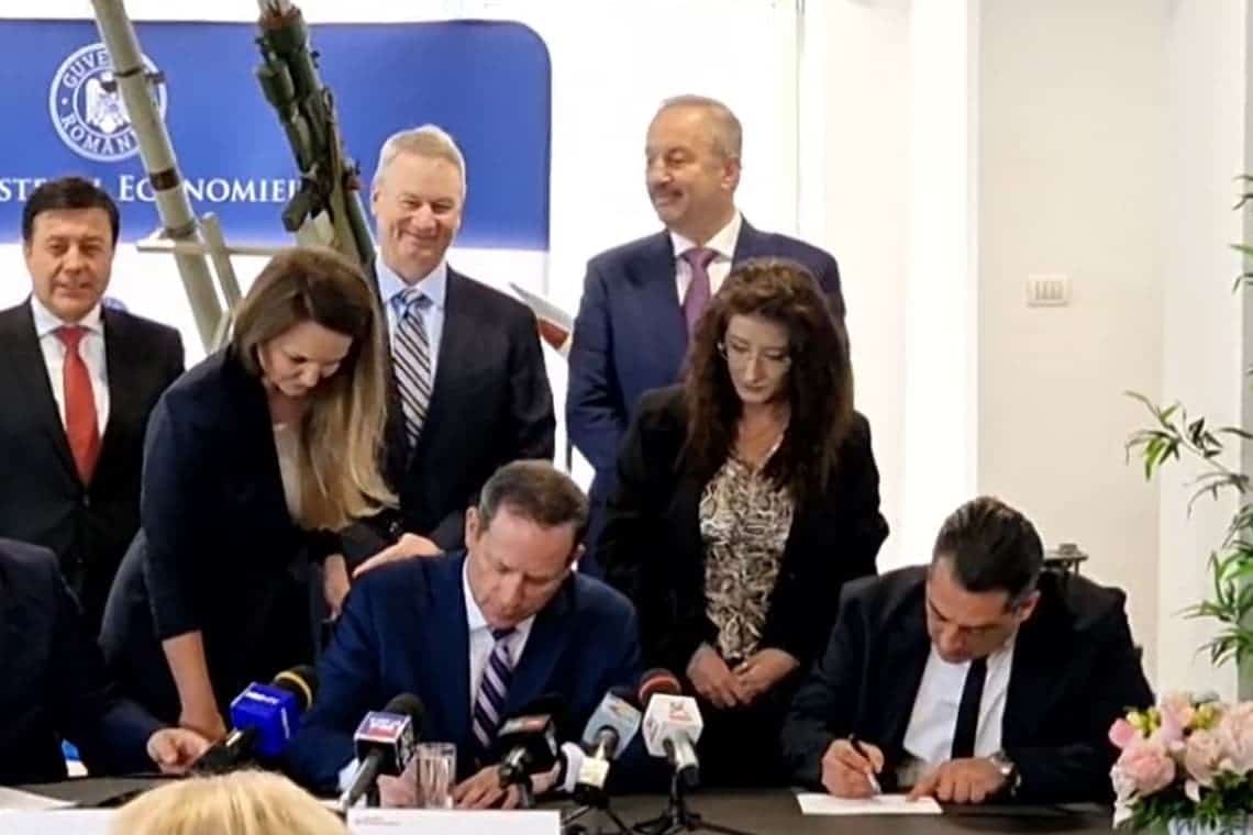 Memorandum de înțelegere pentru fabricarea de rachete interceptoare SkyCeptor, semnat la Electromecanica Ploiești