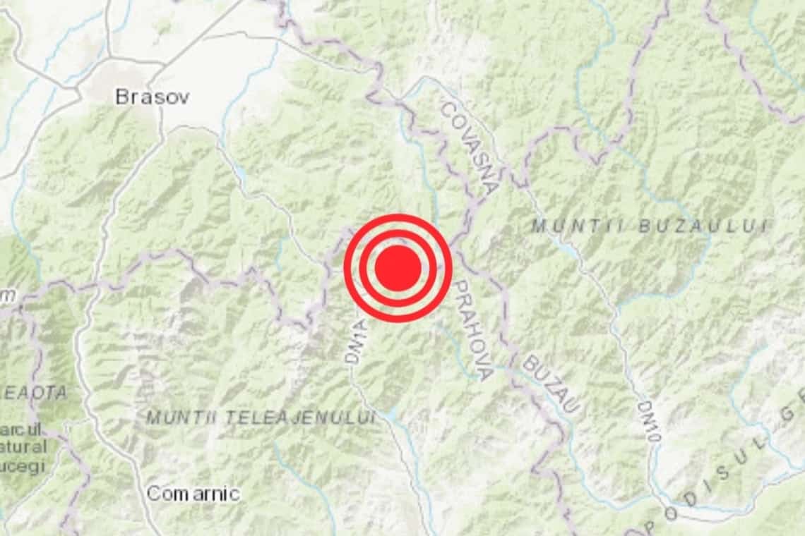 Cutremur de suprafață produs în județul Prahova, în noaptea de sâmbătă spre duminică! 