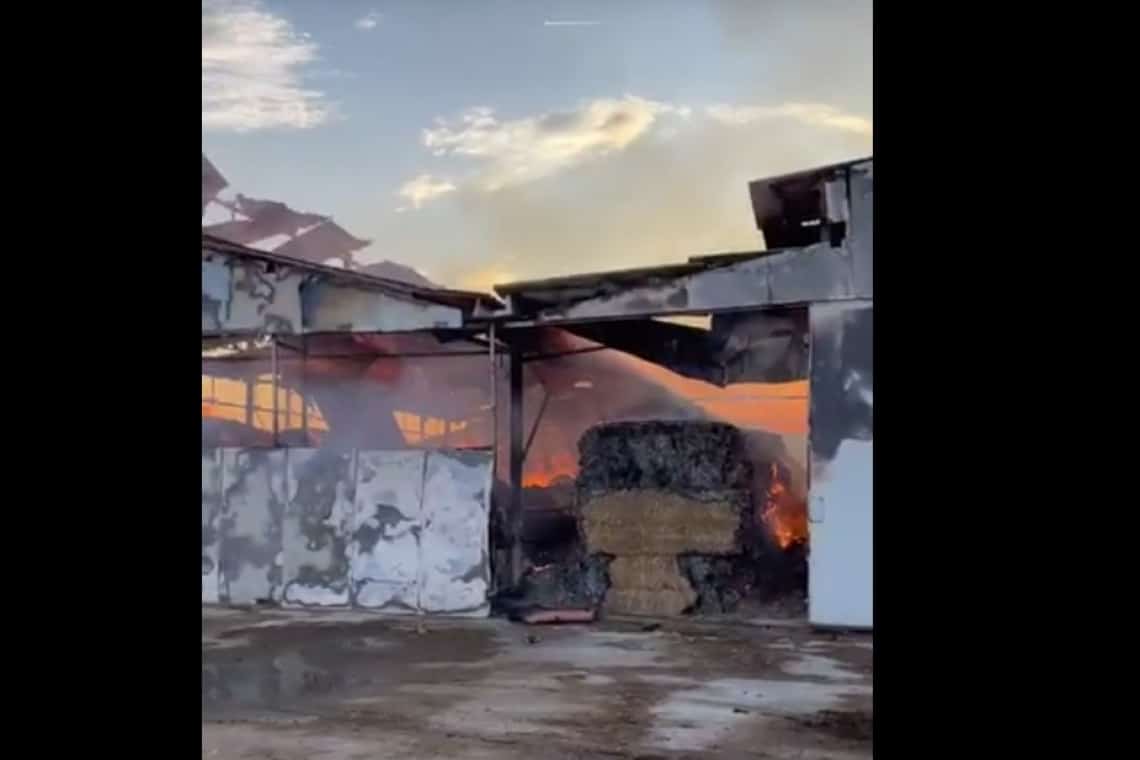 Incendiu de proporții la un saivan, între Mizil și Conduratu