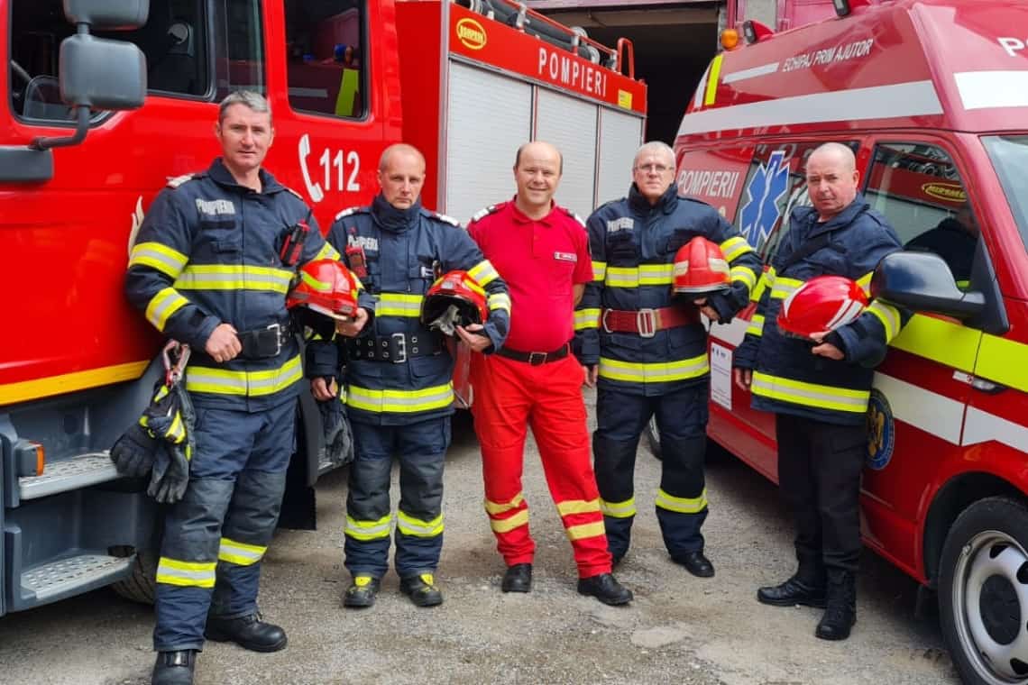 Cinci pompieri de la Detașamentul Sinaia, salvatori întotdeauna la datorie!