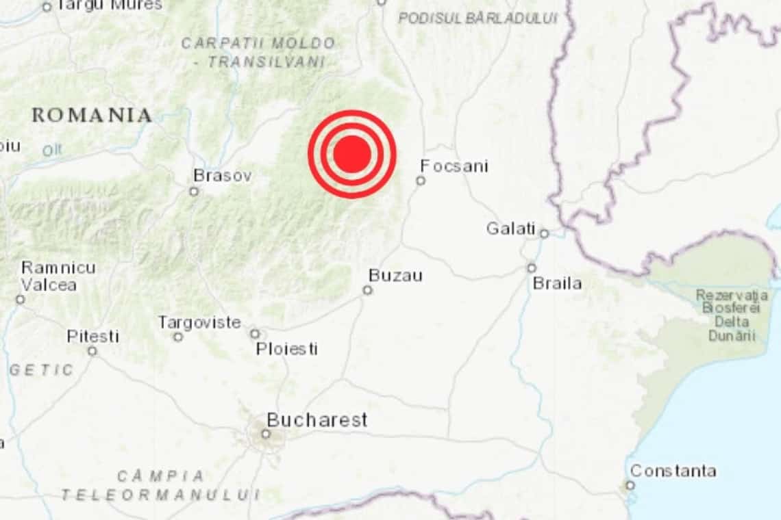 Cutremur în zona Vrancea, la 112 km de Ploiești