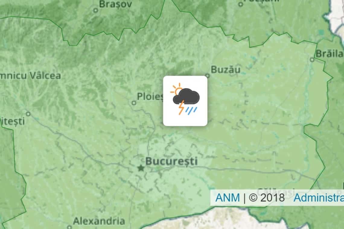 Cum va fi vremea în zona Munteniei în următoarele două săptămâni