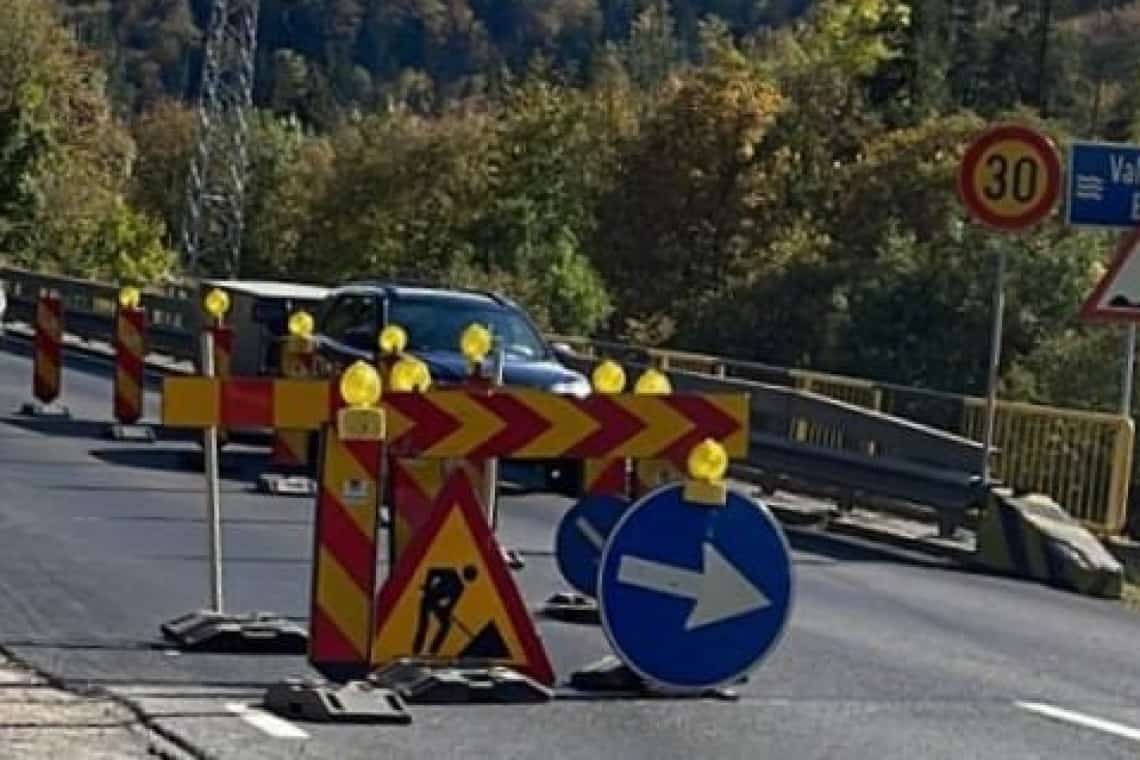Noi lucrări pe DN1, la un alt pod de lângă Sinaia