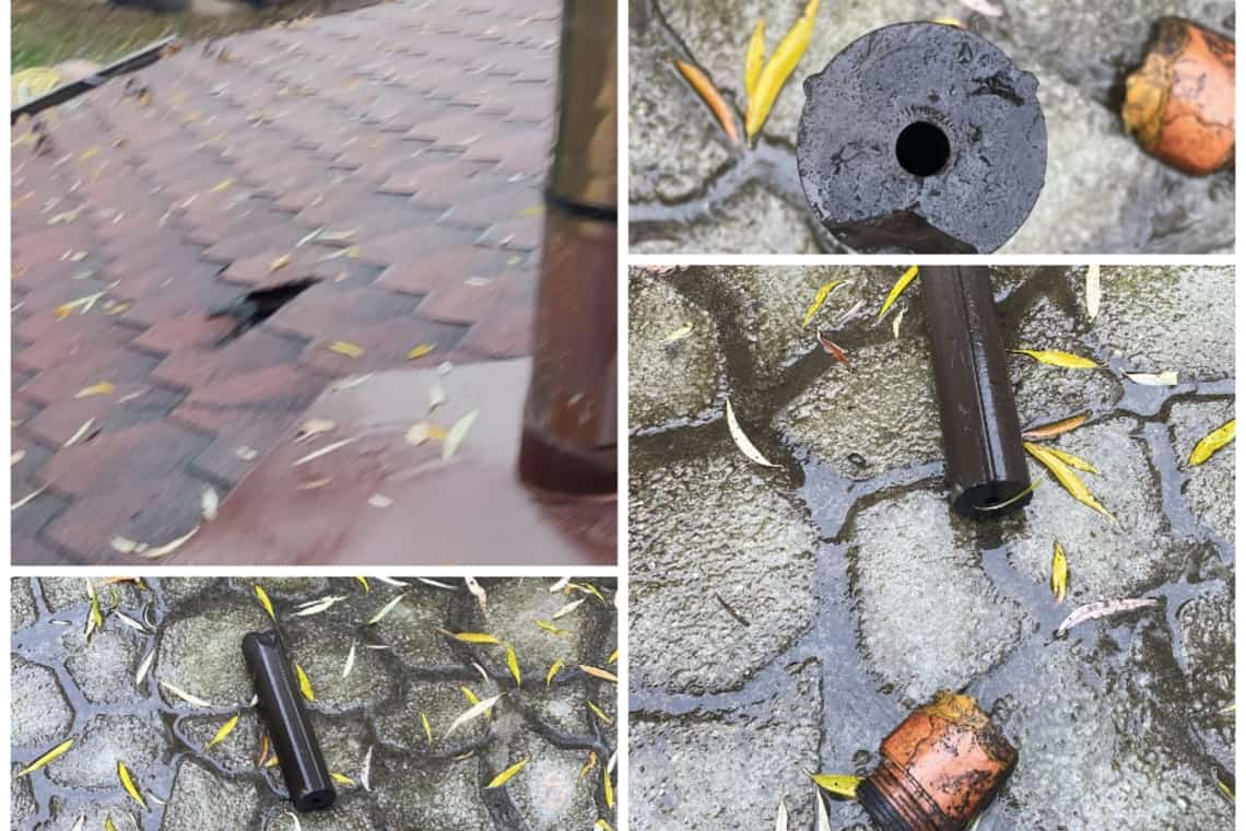 Bucăți dintr-o rachetă antigrindină au căzut pe o casă din comuna Valea Călugărească
