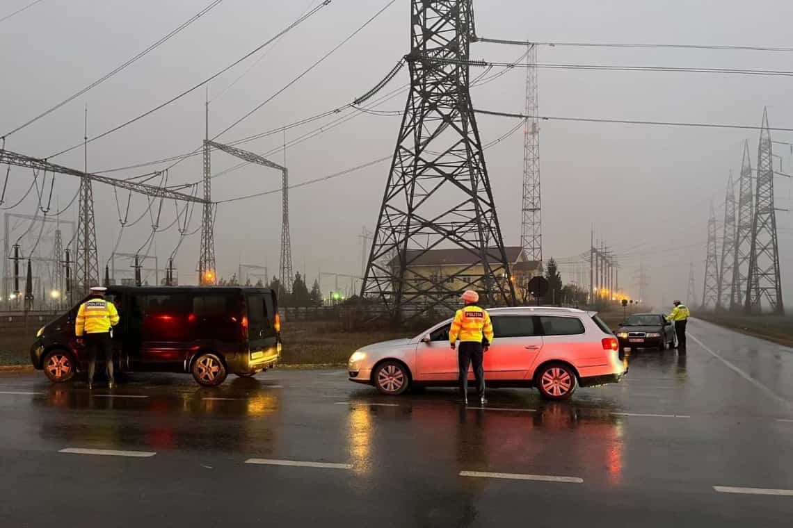 Acțiune a polițiștilor de la Rutieră, pe un drum național din Prahova