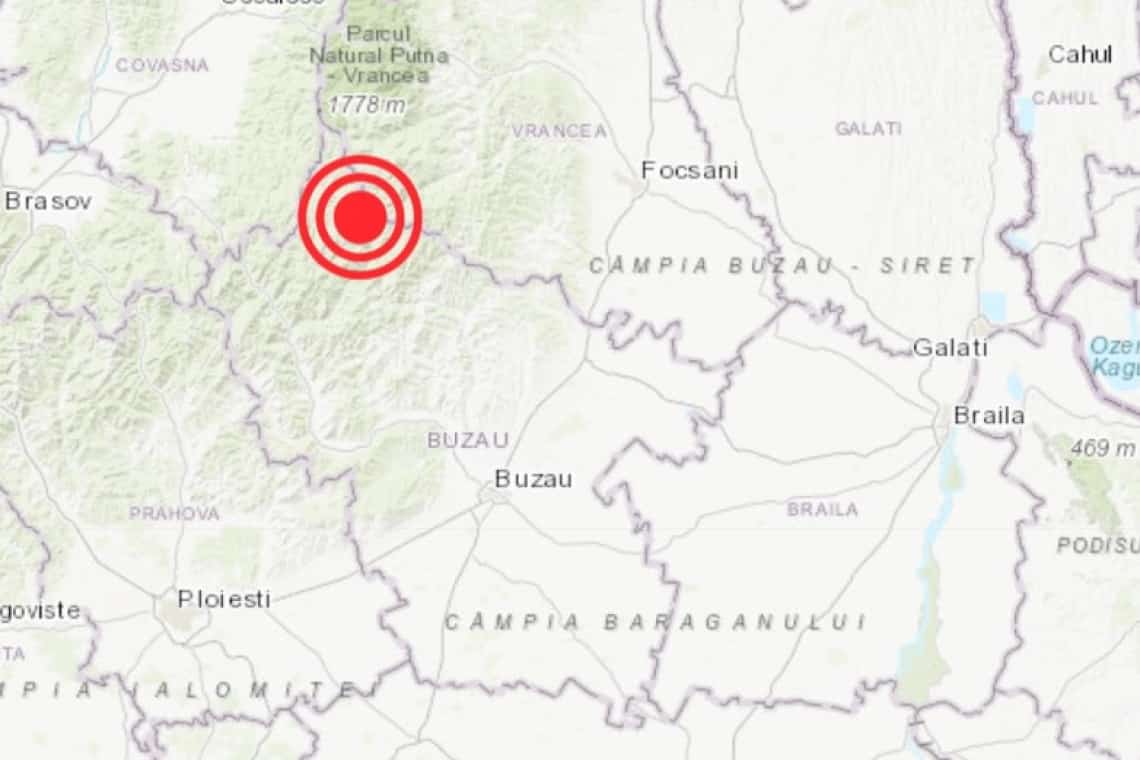 Cutremur cu epicentrul în județul Buzău, sâmbătă dimineață, la 85 km de Ploiești