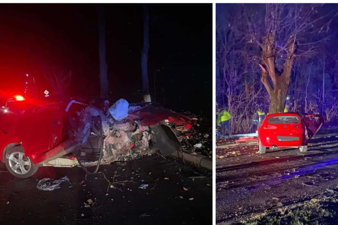 Impact fatal/ Un tânăr a murit și alți doi au fost răniți într-un grav accident rutier produs în comuna Bucov