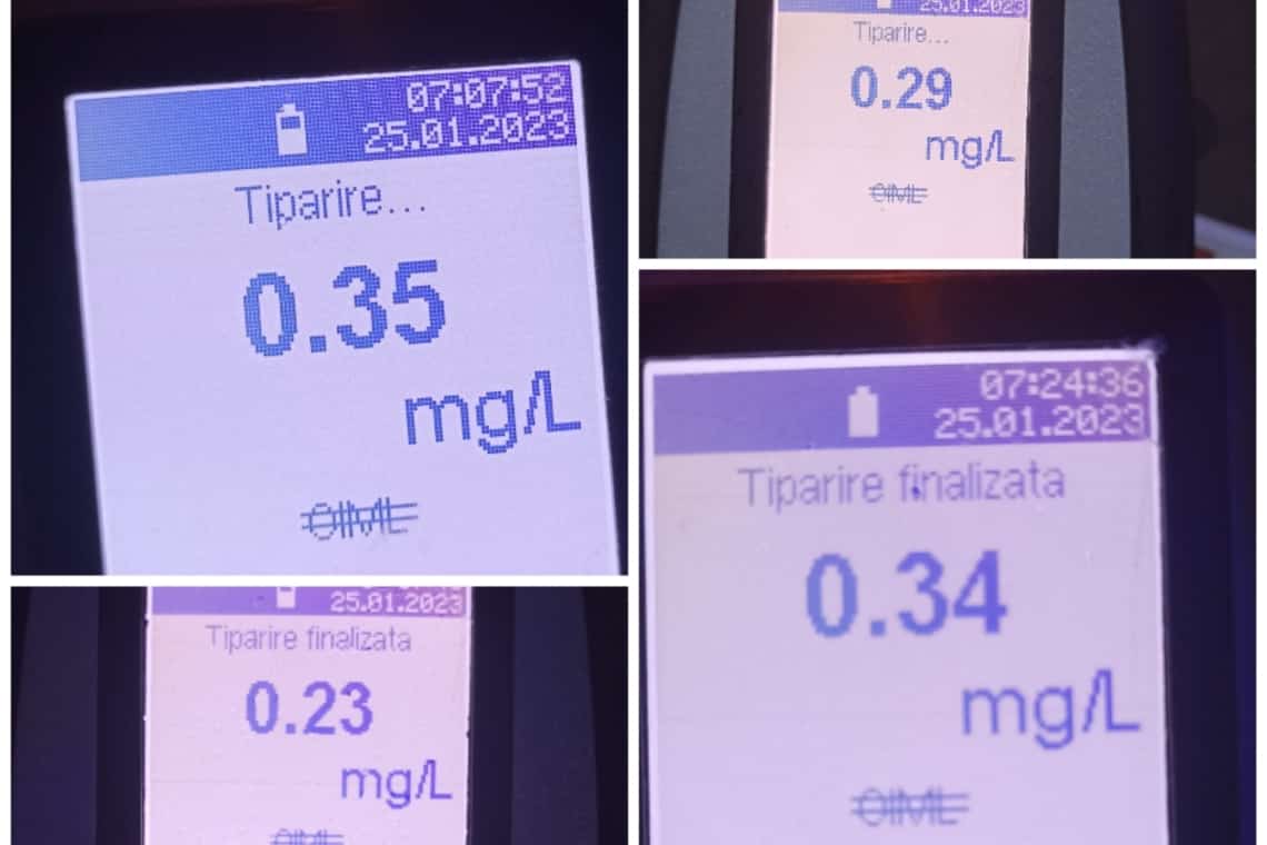 Băuți la volan, la prima oră a dimineții