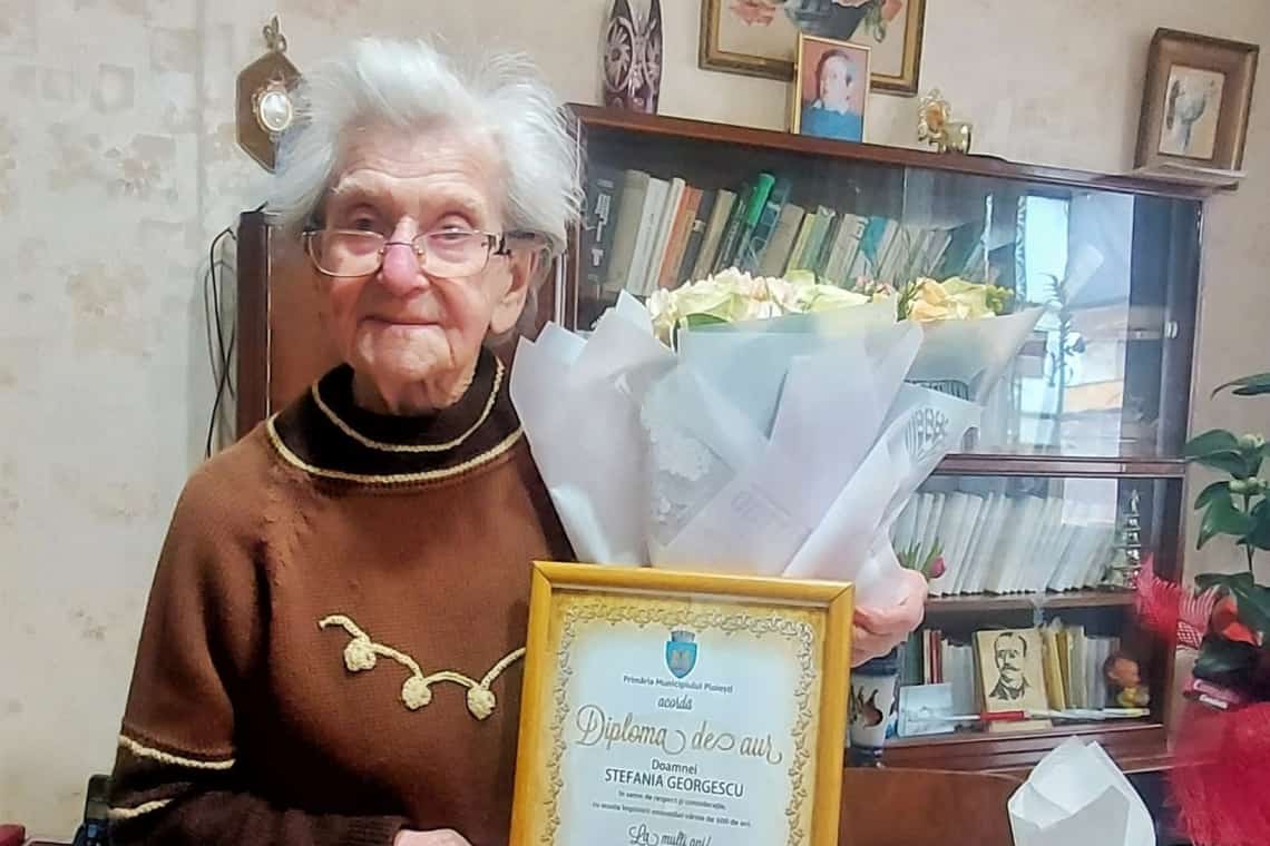 Ștefania Georgescu, ploieșteanca născută acum un secol, aniversată astăzi de Primăria Ploiești