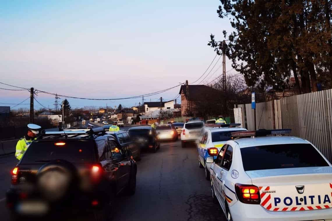 Acțiune a polițiștilor de la Rutieră pe DN1B