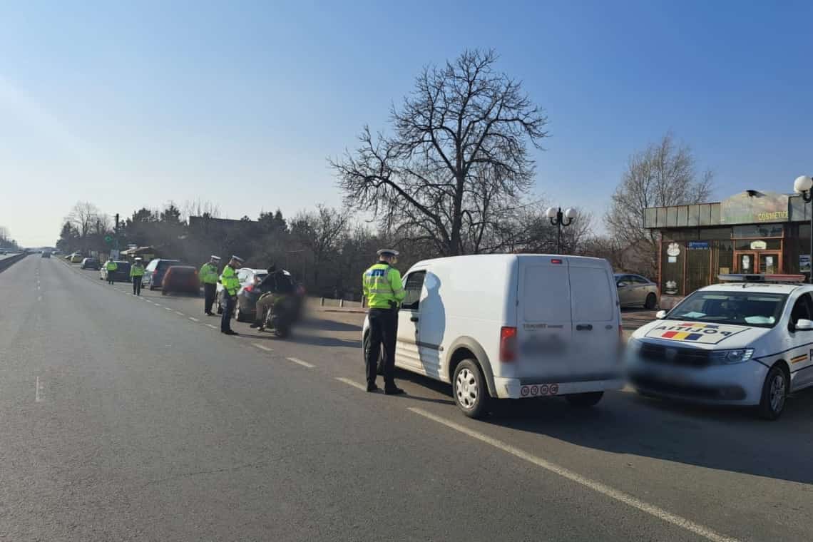 Acțiuni de amploare ale Poliției Rutiere pe DN1 și DN1B, sâmbătă după-amiază