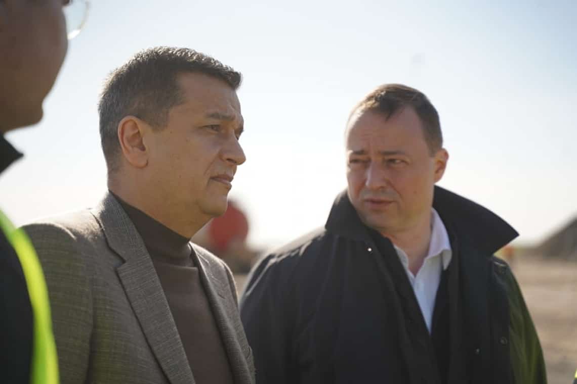 Ministrul Sorin Grindeanu, nemulțumit de stadiul lucrărilor pe autostrada A7 Dumbrava-Buzău