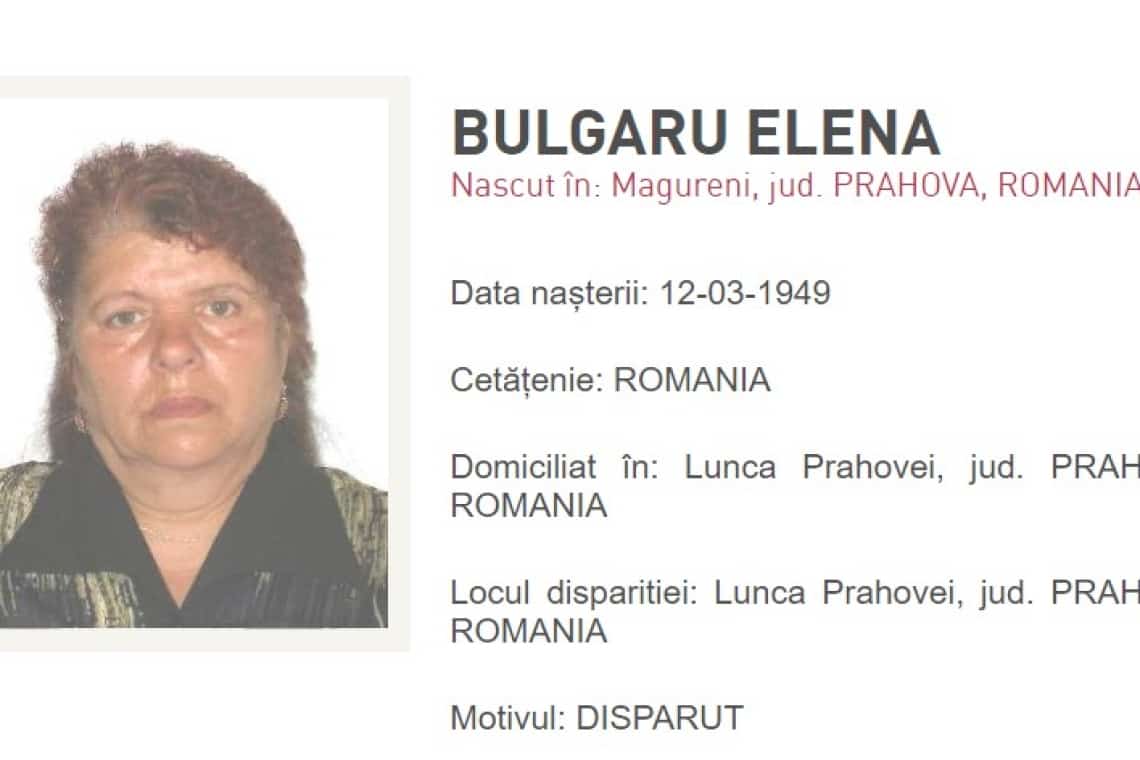 UPDATE/ O femeie din Măgureni a plecat să adune urzici și nu s-a mai întors acasă! Un vecin a alertat Poliția