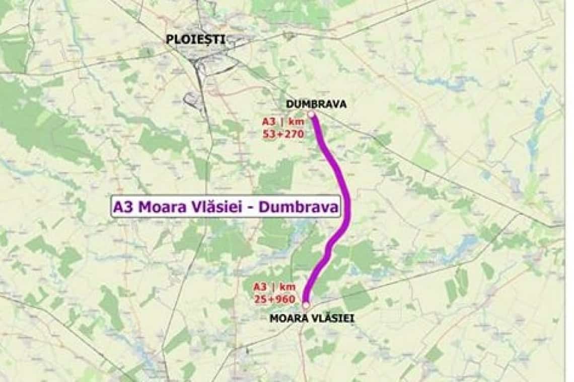 O firmă din România și una din Turcia, interesate de lărgirea autostrăzii A3, între Moara Vlăsiei și Dumbrava