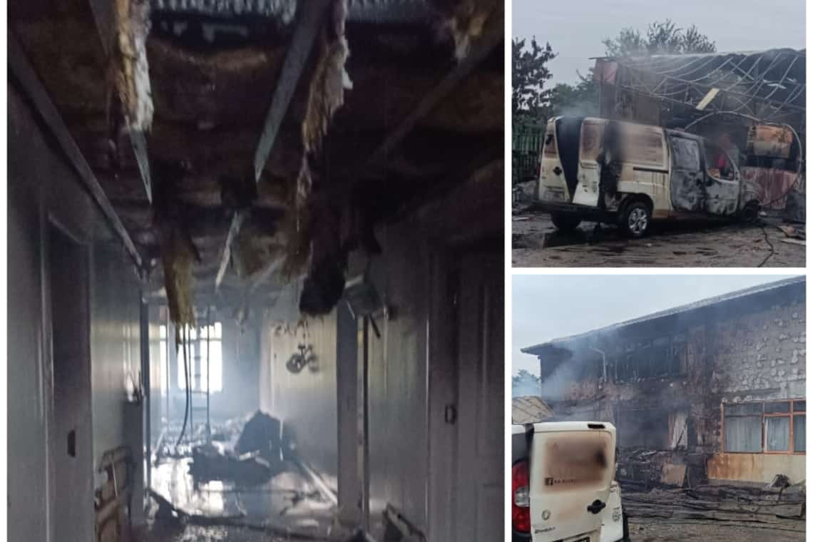 Incendiu URIAȘ în comuna Târgșoru Vechi. O casă, câteva anexe și o mașină au ars, noaptea trecută! 