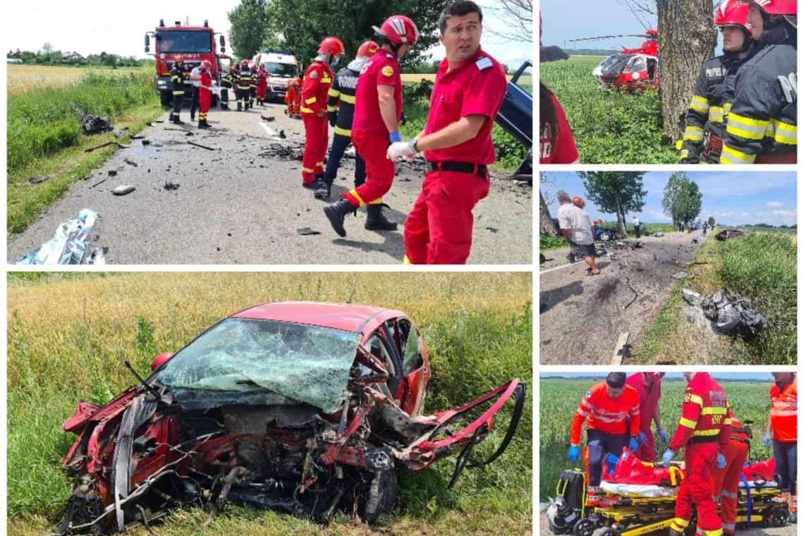 Accident grav în comuna Poienarii Burchii. Intervin echipajele de descarcerare de la ISU Prahova