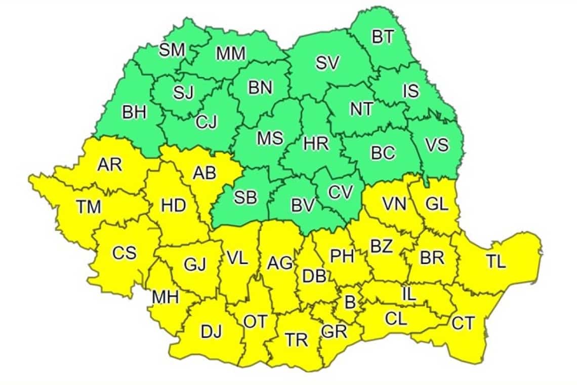 Prahova, între două coduri galbene: de vijelii și de caniculă!