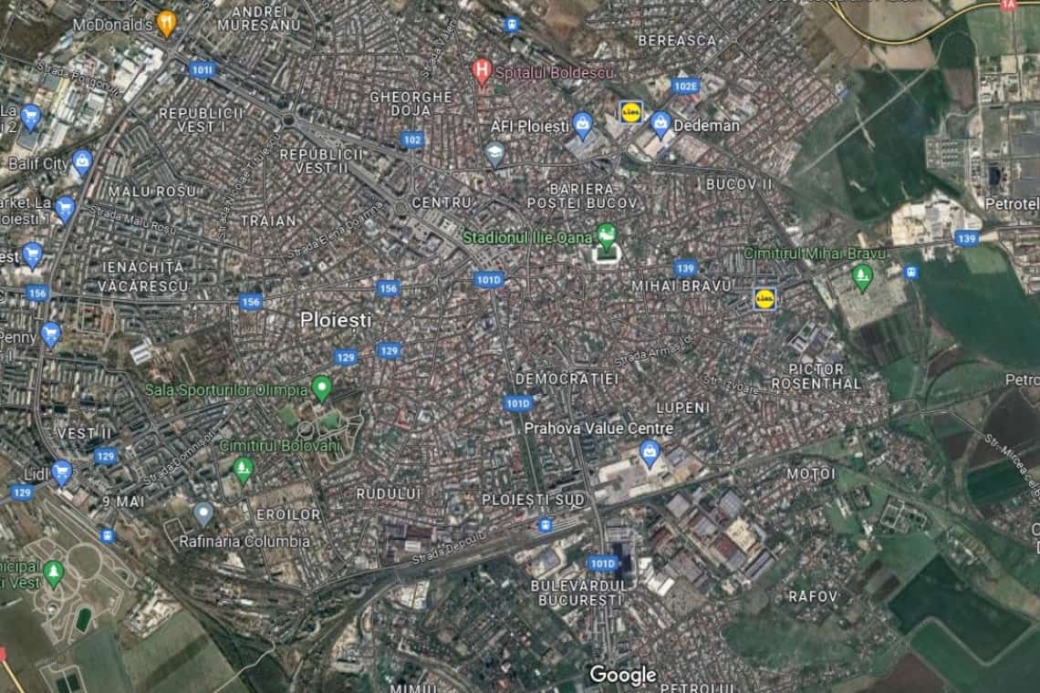 Pe caniculă, betoanele, asfaltul și absența spațiilor verzi încing și mai mult Ploieștiul!